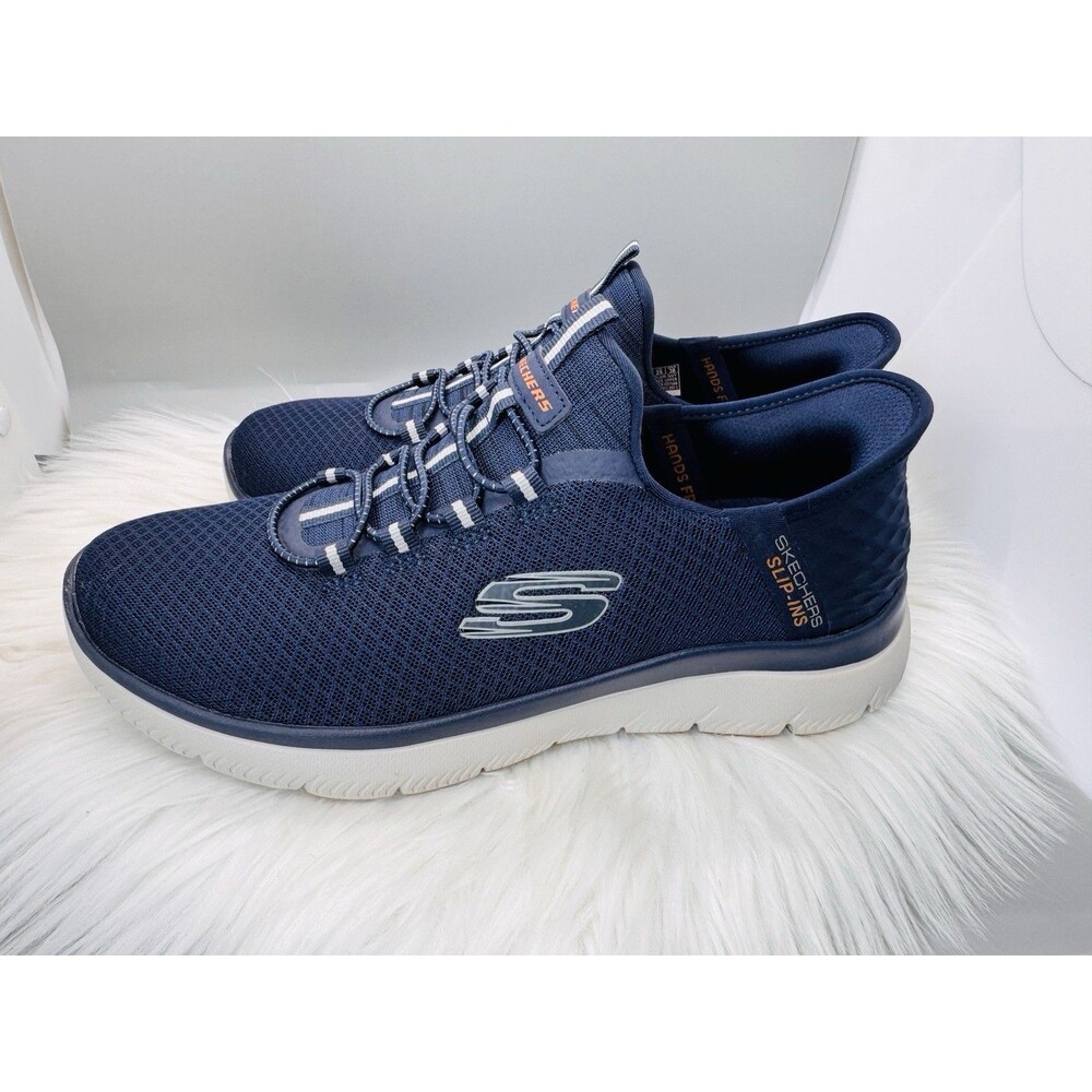 Skechers Men Slip-ins: Summits - High Range Men’s 7 Wide Navy Blue Excellent - Picture 6 of 10